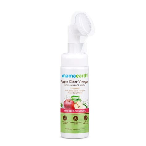 Apple Cider Vinegar Foaming Face Wash with Apple Cider Vinegar and Aloe ...