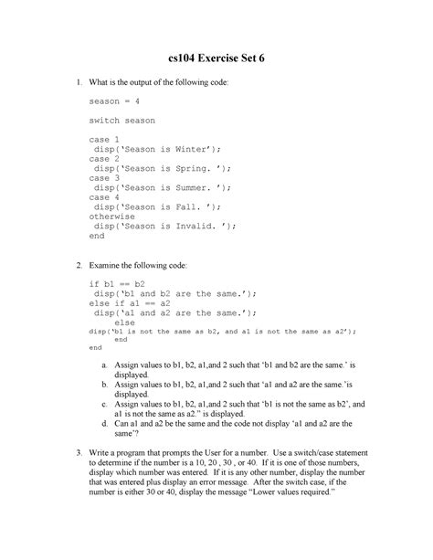 Image result for Programming Exercise 1.4 CS 110