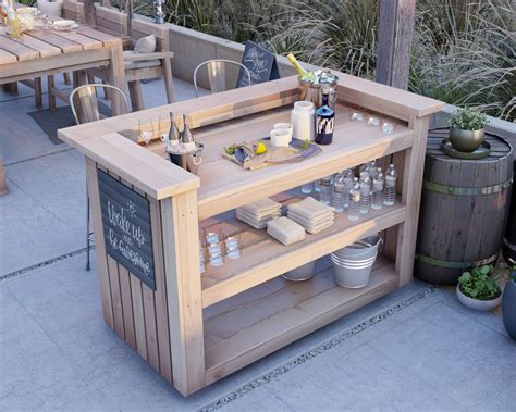 Easy DIY Outdoor Bar Plans - Etsy Diy Outdoor Bar Plans, Diy Bar Plans ...
