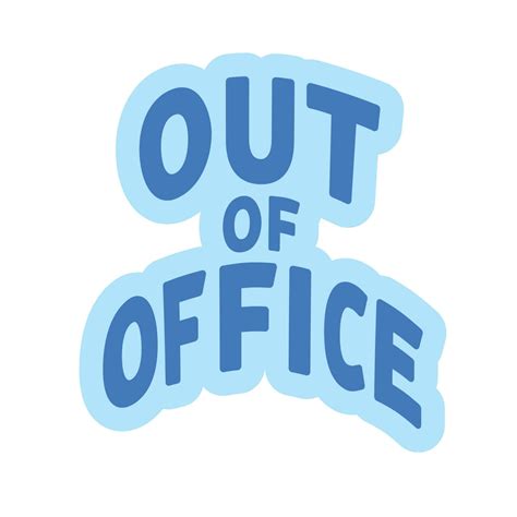 Out of office. Business phrase, quote, hand drawn. Text banner, vector ...