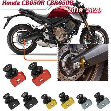 Lorababer Motorcycle Rear Wheel Fork Axle Slider Swingarm Spools Stand ...