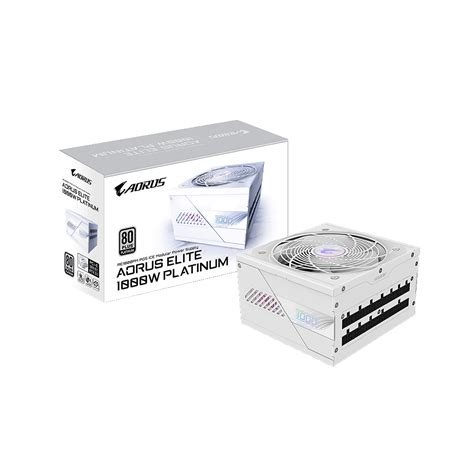 AORUS Elite Platinum AE-1000PM PG5 ICE White 1000W Fully Modular PSU ...