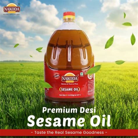 NAKODA 100% Natural Sesame Oil ( Teel/Til Tel) Sesame Oil Can Price in ...