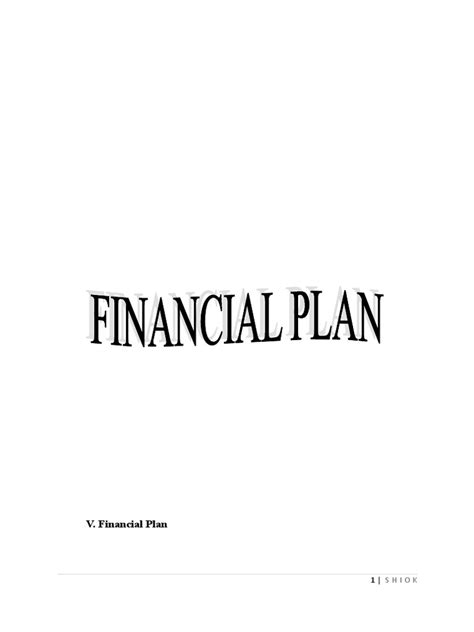Financial Plan Sample PDF 的图像结果