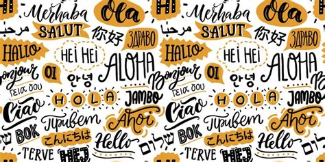 Hello in Different Languages Furniture Wallpaper - Magicdecor®