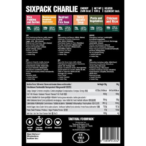 Tactical Sixpack Charlie 530g, 45,95