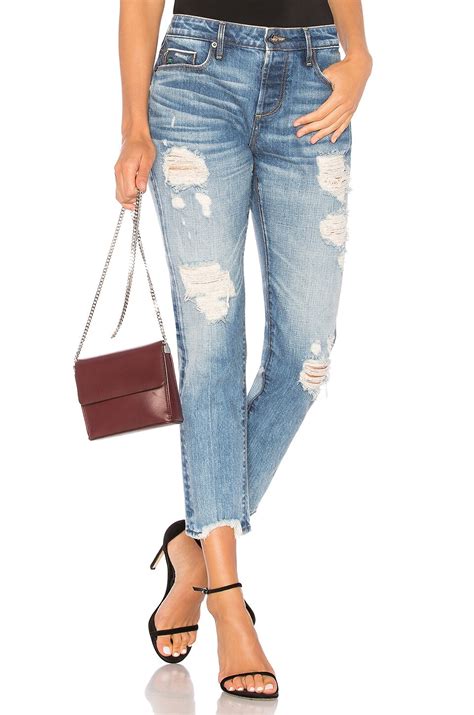 TORTOISE Savanna Crop in Medium True Blue Distress | REVOLVE