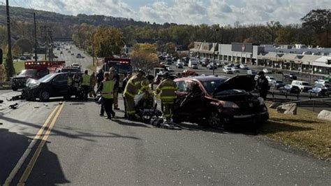 2 transported to hospital following crash in Brookfield