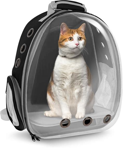 Amazon.com : MiMu Bubble Backpack Cat Carrier Bag - Large 13lb Cap ...
