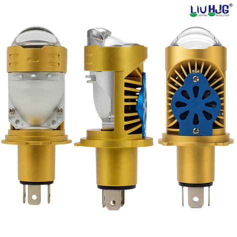 LIU HJG H4 Golden Projector Headlight Bulb Waterproof & Dustproof High ...