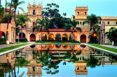 Colorful Balboa Park in San Diego