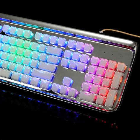 Pudding Keycaps for Mechanical Keyboards Full 108 Key Set white– UNIQKART