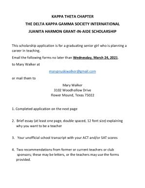 Fillable Online KAPPA THETA CHAPTER THE DELTA KAPPA GAMMA SOCIETY ...