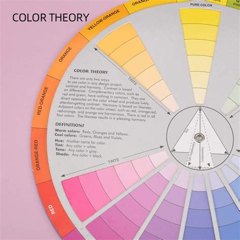 Buy COHEALI Mixing Guide Wheel - Rotatable Watercolor Colour Guide ...
