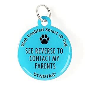 Dynotag Web Enabled Super Pet ID Smart Tag. Deluxe Coated Steel, with ...