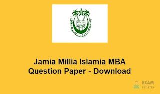 Download JMI MBA Entrance Paper 2021-22 | 2022-23 | 2023_24 - Jamia ...