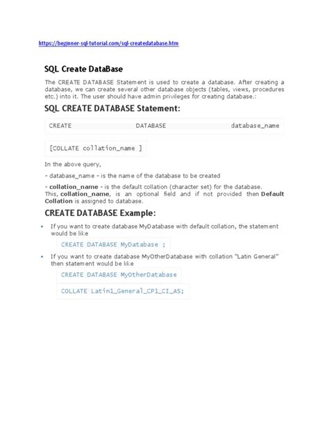 Creating a New Database 的图像结果