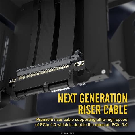 Buy EZDIY-FAB PCIE 4.0 16x Extreme High Speed Flexible Riser Cable PCI ...