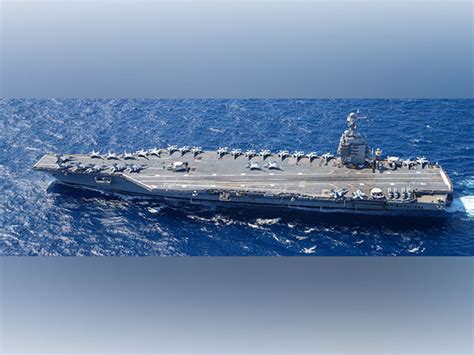 USS Gerald R Ford, American aircraft carrier deployed in Atlantic
