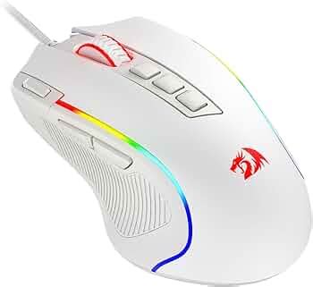 Redragon M612 Predator RGB Gaming Mouse, 8000 DPI Wired Optical Gamer ...