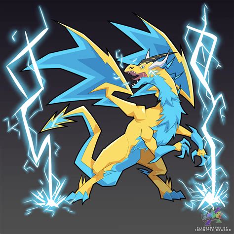 Electric Dragon by InfinityX-Dragon on DeviantArt