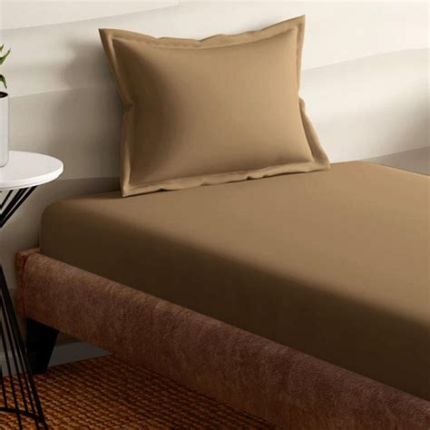 Buy PORTICO Satin Premium Multicolour Cotton Single Bedsheet Set ...
