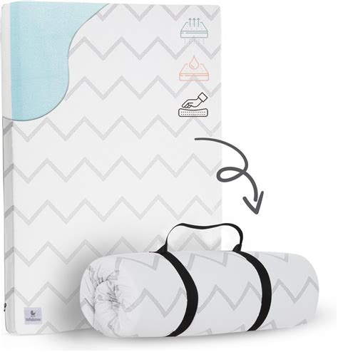 Amazon.com: Waterproof Pack and Play Mattress Pad - 38" x 26" | Roll Up ...
