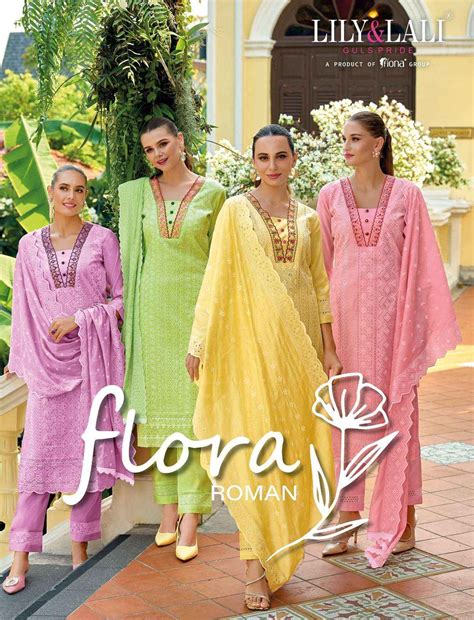LILY AND LALI FLORA ROMAN SCHIFFLI DESIGNER SUITS