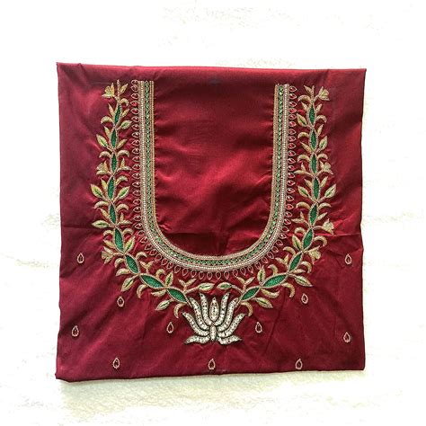 Buy Radhika Aari work blouse | Aariwork blouse unstitched | Maggam work ...