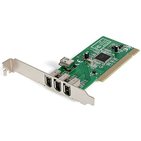 StarTech.com 4 Port IEEE-1394 FireWire PCI Card - 4 Total Firewire ...