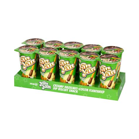 Meiji Yan Yan Biscuits (Pack Of 10, Hazelnut) : Amazon.in: Grocery ...