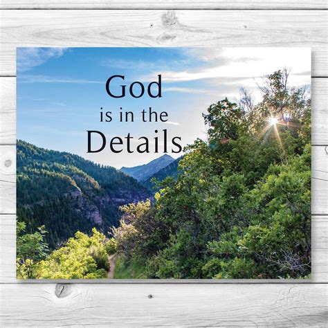 Buy Printable Quote God is in the Details Digital Download Online in ...