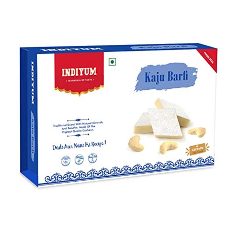 Indiyum Indian Sweet Kaju Barfi (Kaju Katli) 200g - Price History