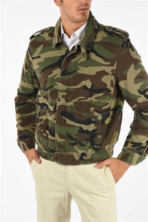 Saint Laurent Lined Camouflage Jacket men - Glamood Outlet