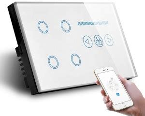 IFITech Smart Home Automation Touch Switch 4 Gang with Dimmer/Touch ...