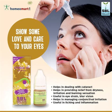 SBL Euphrasia 10% Eye Drops for Conjunctivitis, Redness & Eye Strain ...