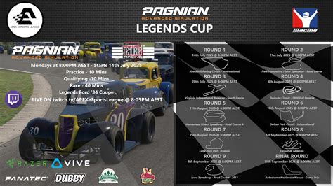 R8 - Pagnian Advanced Simulation - Legends Cup - iRacing, APEX Esports ...