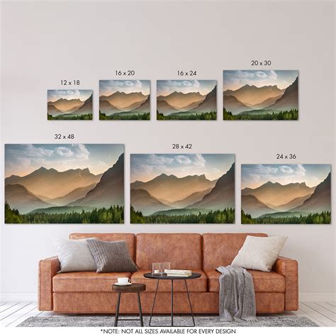 Walmart Canvas Prints Sizes