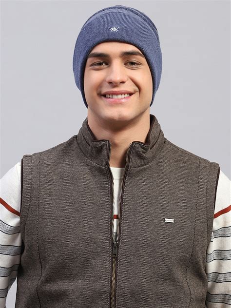 Buy Men Blue Self Design Cap Online in India - Monte Carlo