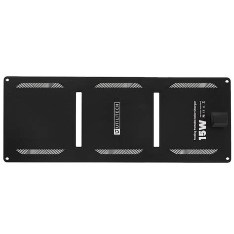 Utilitech 23.5-in x 8.8-in x 0.1-in 15-Watt Portable Solar Panel ...