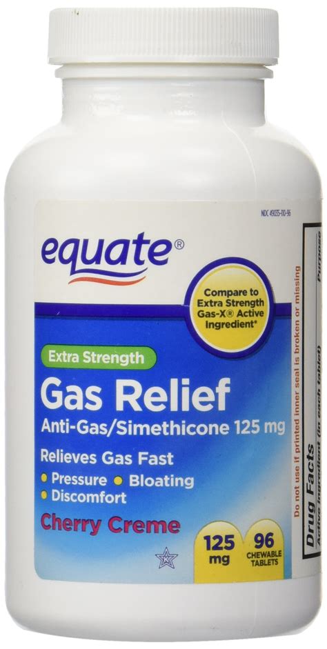 Amazon.com: Equate - Gas Relief, Extra Strength, Simethicone 125 mg, 48 ...