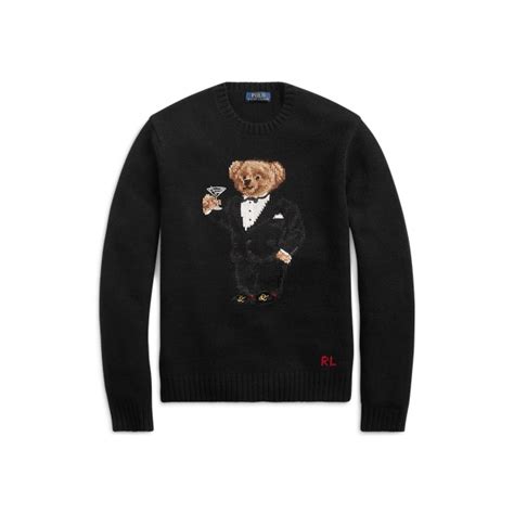 Martini Bear Wool Jumper for Men | Ralph Lauren® IN