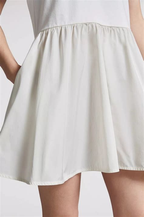 White Fit & Flare Mini Dress - Dresses for Women | Moncler US