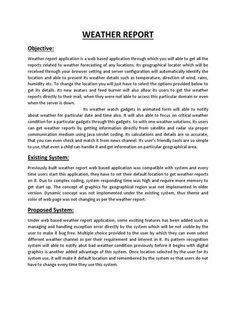 Weather Report Introduction 的图像结果