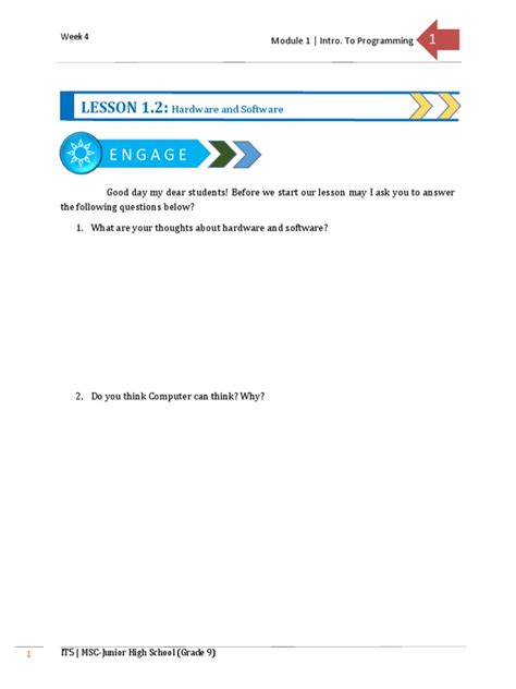 Software Lesson 1 的图像结果