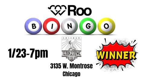 Live Like Roo Bingo at Templestowe Pub, Templestowe Pub Chicago ...