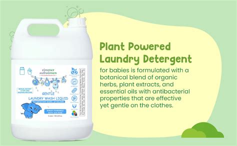 Zimmer Aufraumen 5L Natural Plant-based Baby Laundry Liquid Detergent ...