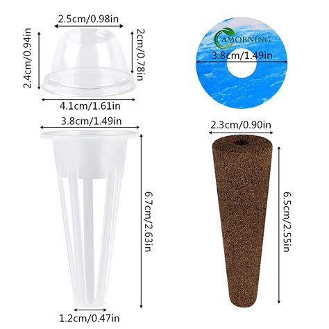 Buy AMORNING Hydroponic-Garden System Seed-Pods Kit - 15 Grow Domes,15 ...