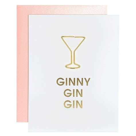 Ginny Gin Gin Card - One Size / N/A / 1384 | Letterpress cards, Small ...