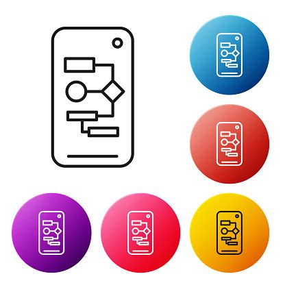 Algorithm Code Icon Black Background 的图像结果